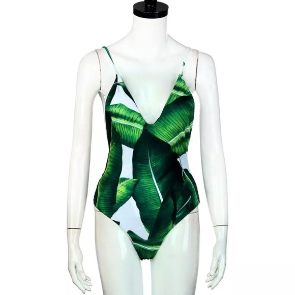 BEST SELLER Tropical Palm Leaf One Piece Swimsuit - Picture 6 of 8